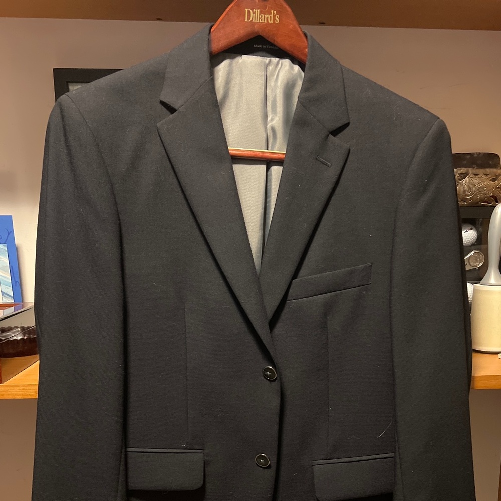 Pronto Uomo Navy Sports Coat Size 39 short